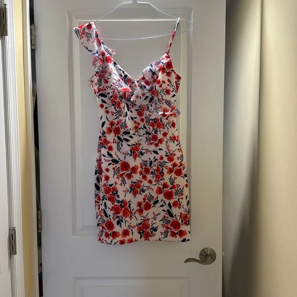 guess red floral dress Eco Red Floral Juliana Maxi Dress